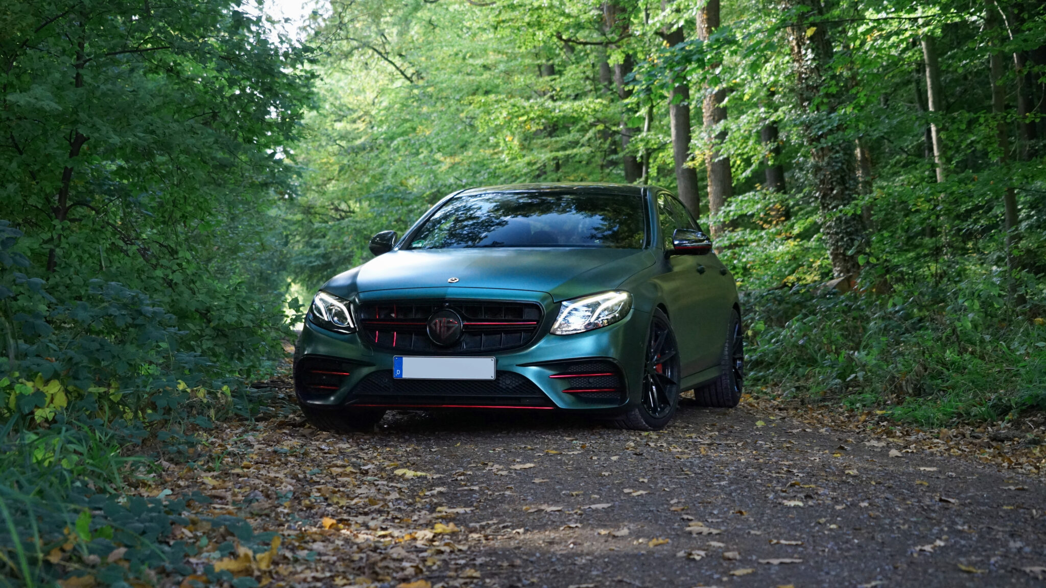 Autofolierung Hannover AZFolie Galerie 20Wraps Satin Malachite Mercedes E300